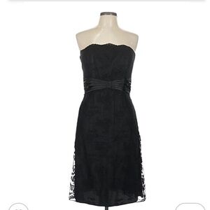 Ladies Black Lace Strapless Dress